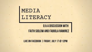 Media Literacy Q&A with Faith Sidlow & Fabiola Ramirez