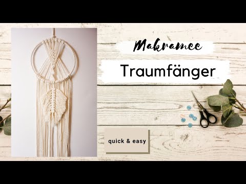 DIY Makramee Traumfänger Tutorial Dreamcatcher