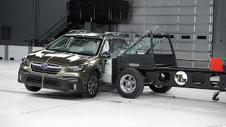 2022 Subaru Outback updated side IIHS crash test