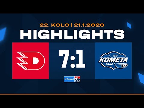 Highlights | HC Dynamo Pardubice vs. HC Kometa Brno 7:1 | 21.01.2026