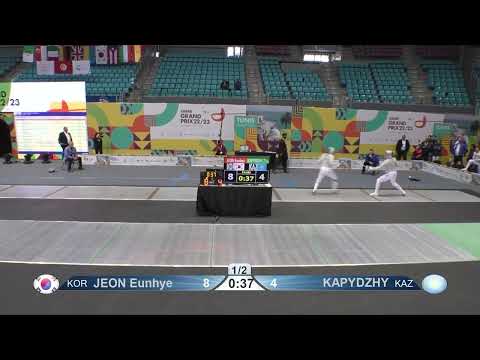 Tunis Grand Prix 2023 SWS - L64 - Jeon Eunhye KOR v Zhasmin Kapydzhy KAZ