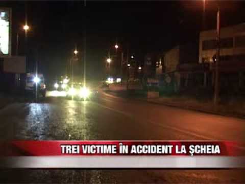 Trei victime în accident la Şcheia