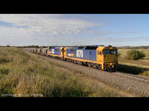 7731V Pacific National Grain Train - PoathTV Australian Railways