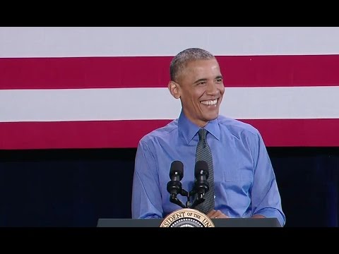 Obama Becomes Third US President to Ever Visit the Detroit Auto Show