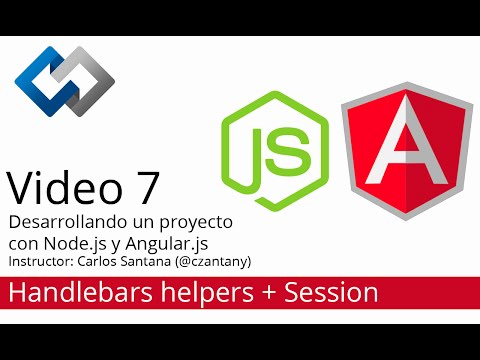 Desarrollando un Proyecto desde cero con Node js Angular js Parte 7 Handlebars Sessions