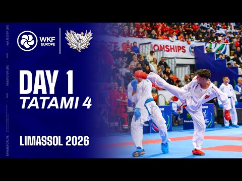 EKF KARATE  | Day 1 - Tatami 4 | EKF Cadet, Junior & U21 Championships Limassol