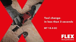 FLEX MT 18.0-EC, Aku multifunkční nářadí 18,0 V s upínáním StarlockMAX
