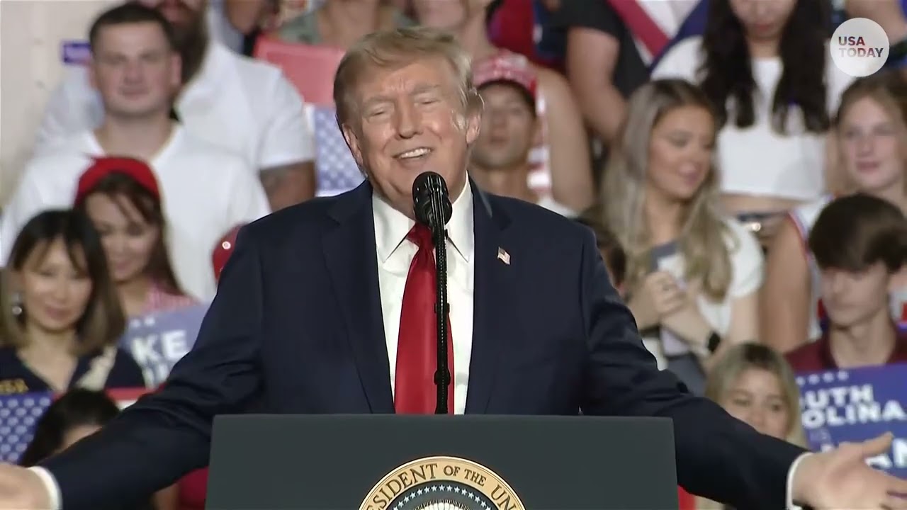Full Trump rally in South Carolina: Praises Graham, blasts Democrats before 2026 midterm elections