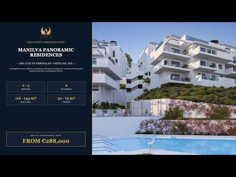 Manilva Panoramic Residences: Contemporary 2 & 3 Bed Apartments with Sea & Golf Views - Vídeo