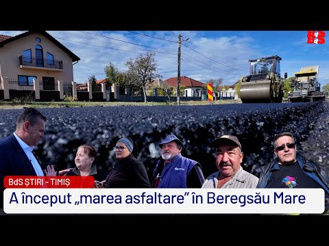 A început „marea asfaltare” în Beregsău Mare