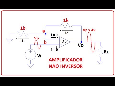 Amplificador Não Inversor - Teoria e Prática