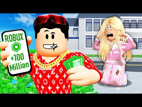 He Became a BILLIONAIRE and Hid it from his Evil STEP MOM... (Roblox Movie)