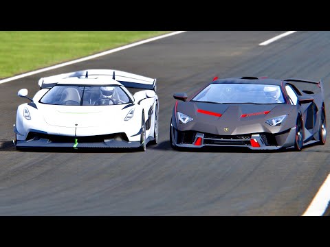 Koenigsegg Jesko vs Lamborghini SC18 Alston - Monza