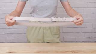 Шкіряний жіночий ремінь Grande Pelle 11374 бежевий