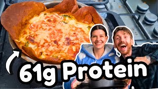 Easy To Make High Protein Tortilla Quiche | Low Calorie Dinner Recipe