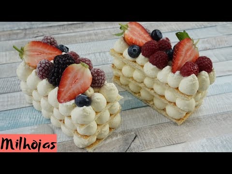 MILHOJAS de CREMA  MASCARPONE y FRUTOS ROJOS /El Rincón de Belén