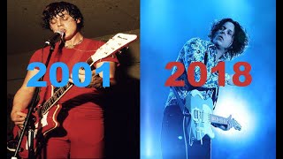 evolution of jack white playing fell in love with a girl live (2001-2018)