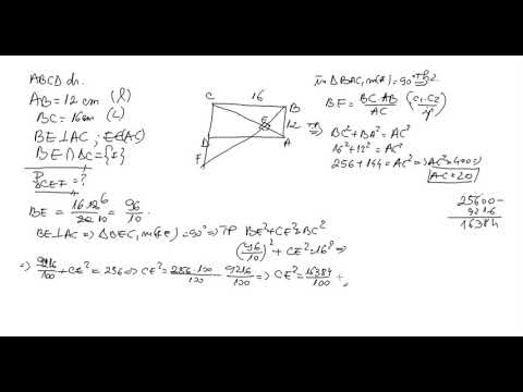 Teoreme in triunghiul dreptunghic Problema I