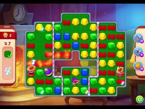 HomeScapes Level 3265 no boosters (14 moves)