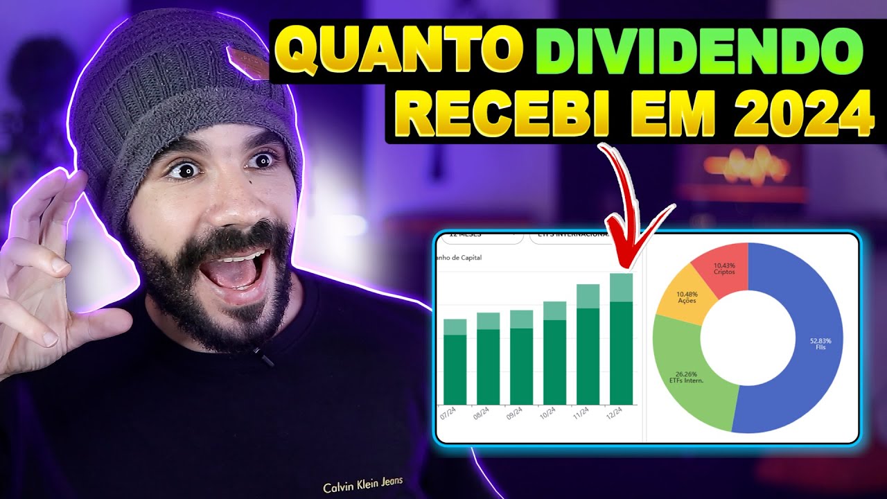 Viver de dividendos💲Quanto recebi no Ano de 2024