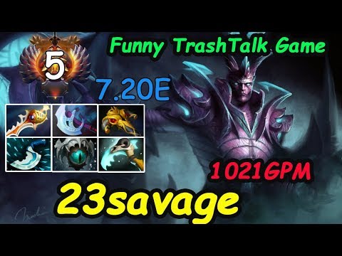 23savage - [Terrorblade] DivineRapier build  INSANE FARM 1021 GPM Funny TrashTalk Game | Dota2 7.20