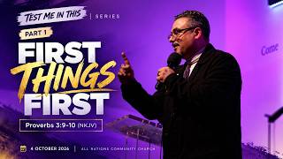First Things First | Pastor Rasol Manouchehri Ardakani | Proverbs 3