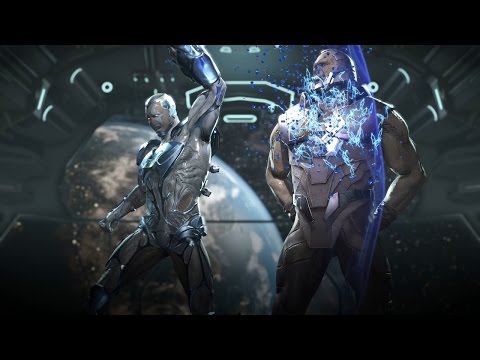 injustice 2 blue beetle vs darkseid gameplay