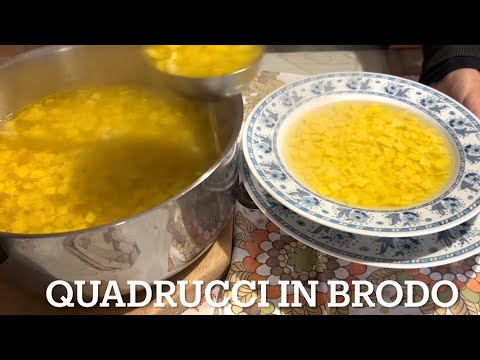 Brodo e Quadrucci Fatti in casa: La Sfoglia Perfetta!
