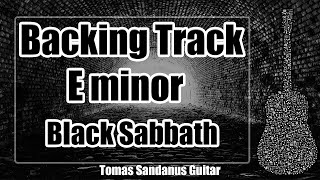 Paranoid Style Backing Track in E minor - Black Sabbath Heavy Metal Guitar Jam Backtrack