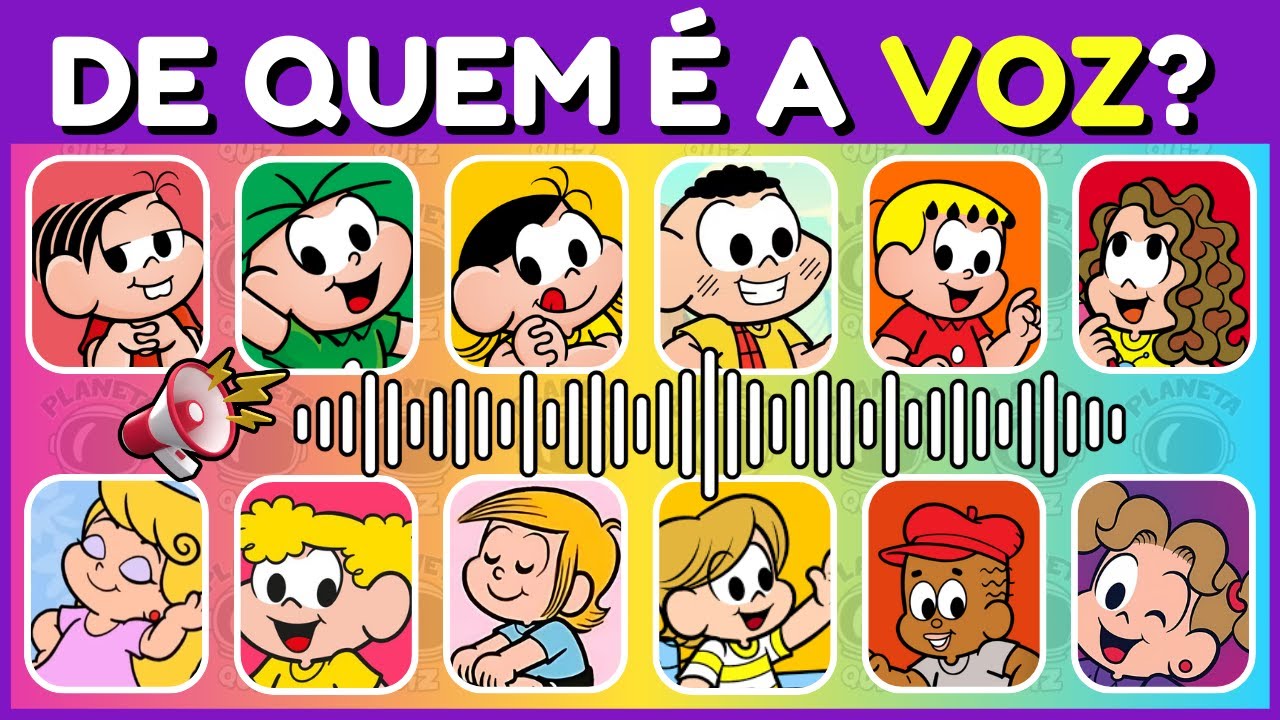 DE QUEM É A VOZ? TURMA DA MÔNICA | Adivinhe o Personagem Pela Voz | Planeta Quiz