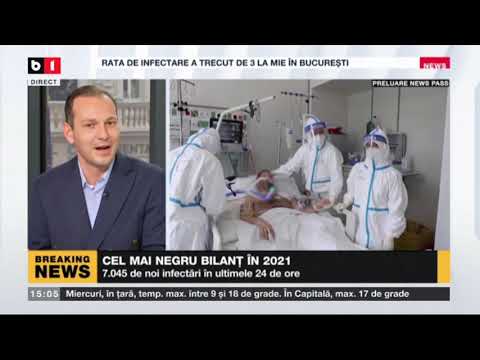 STIRI B1 ORA 15.00 CU STEFAN PASCUTA - A FOST DEPASIT PRAGUL DE 7.000 DE IMBOLNAVIRI COVID PE ZI