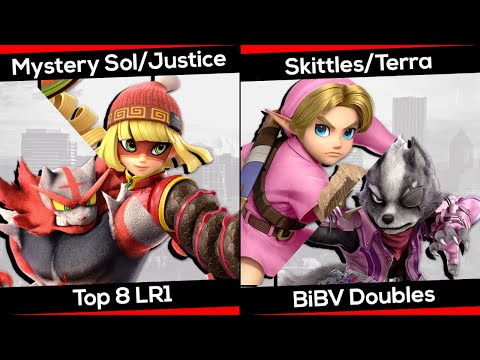 Mystery Sol/Justice (Incineroar/Min Min) vs. Skittles/Terra (Young Link/Wolf) - BiBV Top 8 LR1