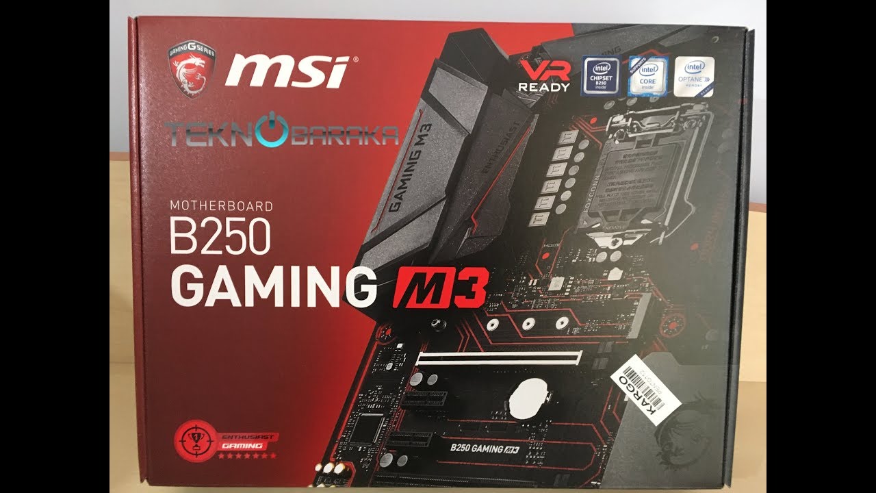 Материнская плата MSI B250 GAMING M3 Soc-1151 Intel B250 4xDDR4 ATX AC`97 8ch(7.1) GbLAN+DVI+HDMI