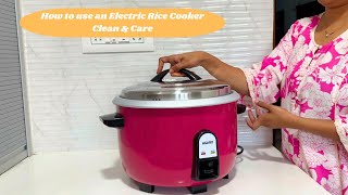 The BEST Electric Cooker For Indian Kitchens || HOW to use Rice COOKER, Clean & Care? ||