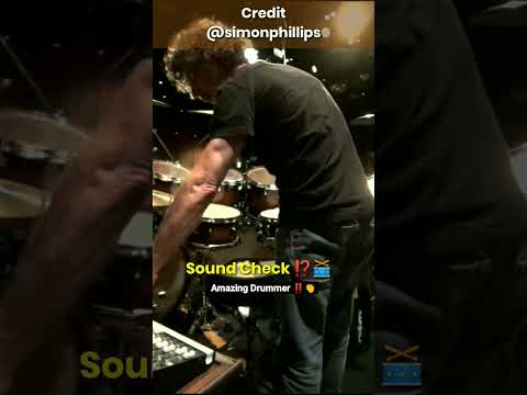 Crazy Drum Sound Check Ooops⁉️@simonphillipsofficial  #shorts #simonphillips #soundcheck