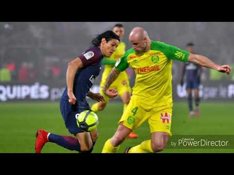 FC Nantes 0:1 PSG Diego Carlos sent off for tripping up the referee, referee kicks out at him and se