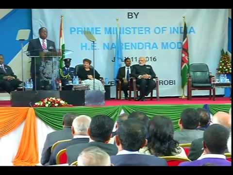 PM Modi addresses the students in University of Nairobi, Kenya