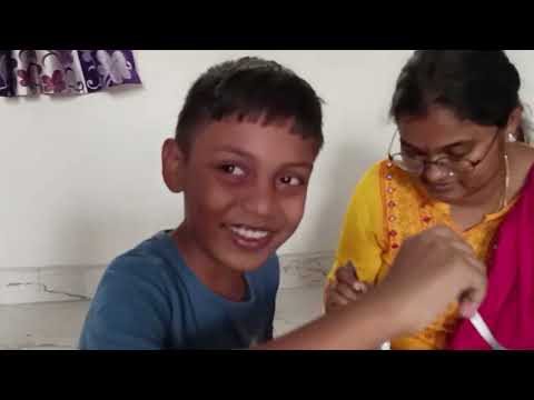 Akshaj cake eating..