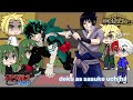 Past Deku Family And Friends React To Deku As Sasuke Uchiha Neglected Au Read Description