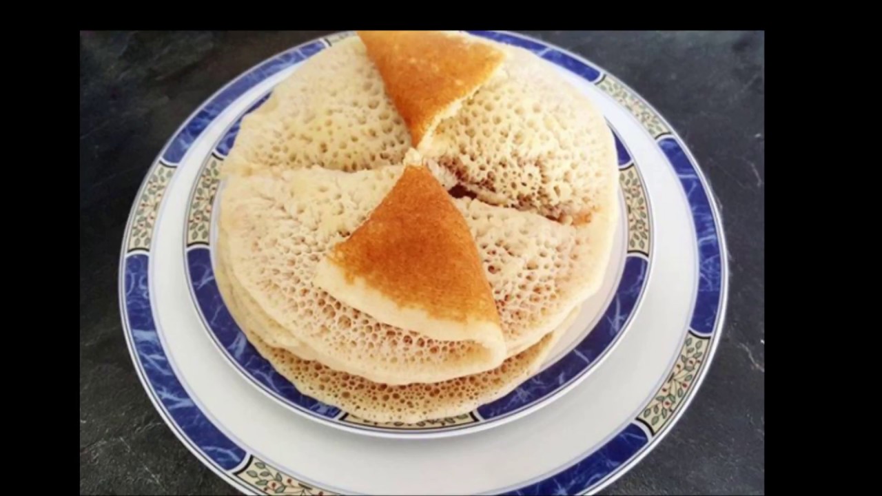 Recette Baghrir (mille trous)  de la farine, بغرير الفرينة خفيف