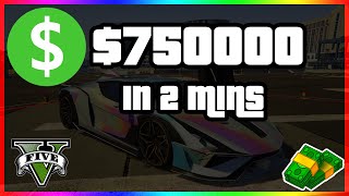 How To Make $750,000 In 2 minutes in GTA 5 Online Fast GTA 5 Money Method