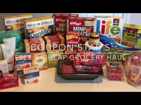 FREE & CHEAP GROCERY HAUL - OCT 28TH 2016 - COUPONING IN CANADA! Video
