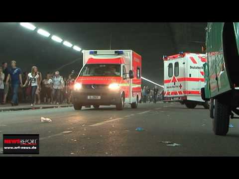 Massenpanik auf der Loveparade kurze Zeit später