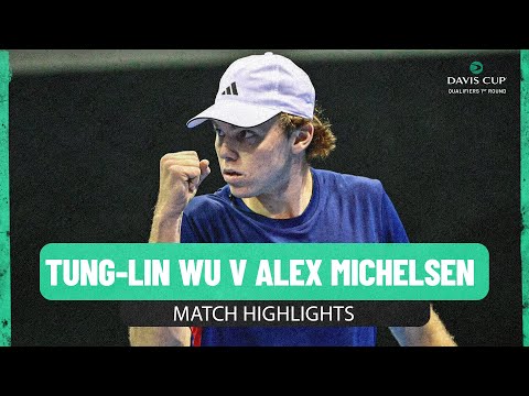 Tung-Lin Wu v Alex Michelsen | Chinese Taipei v USA | 2025 Davis Cup Qualifier Match Highlights