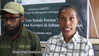 Lokakarya (MSP2)Forum Multipihak Peduli Pembangunan Kabupaten Tambrauw