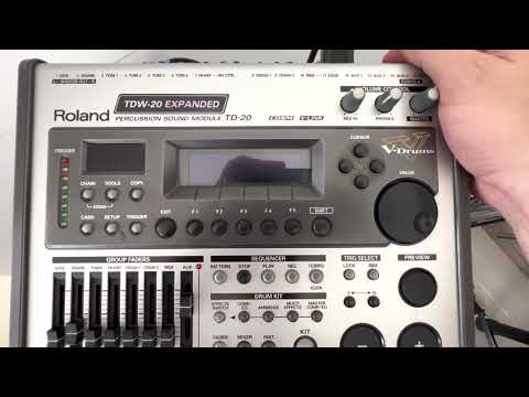 Roland TDW-20 module with OLED display