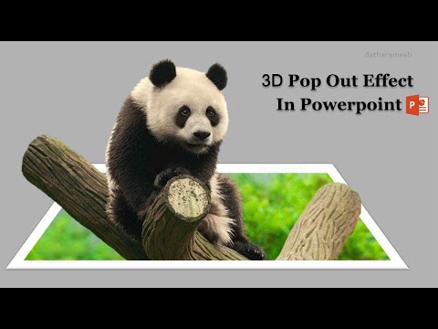 How to Create 3D Pop Out Effect In Powerpoint Video