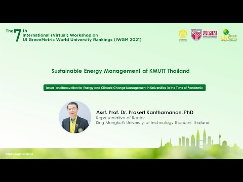 Asst. Prof. Dr. Prasert Kanthamanon, PhD., Representative of Rector, King Mongkut's University of Technology Thonburi, Thailand