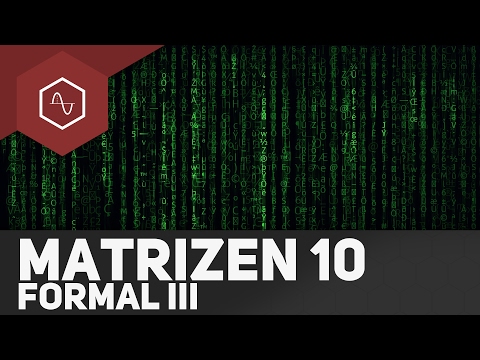 Matrizen transponieren formal – Matrizen 10
