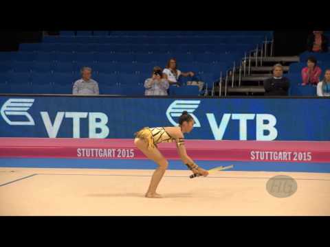 Uzume KAWASAKI (JPN) 2015 Rhythmic Worlds Stuttgart - Qualifications Clubs